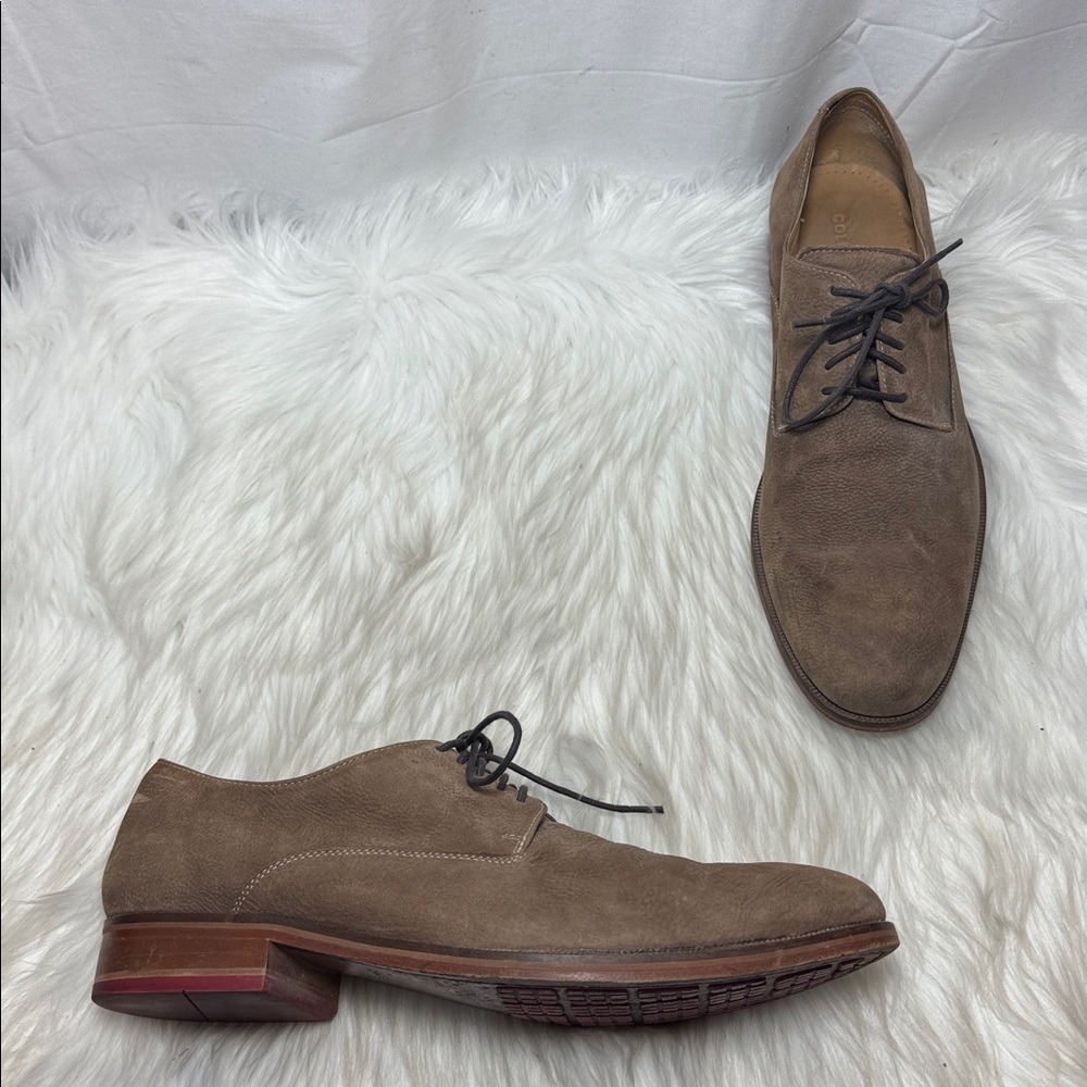 Cole Haan‎ Colton Men's Brown Plain Toe Derby Shoes Sz 13